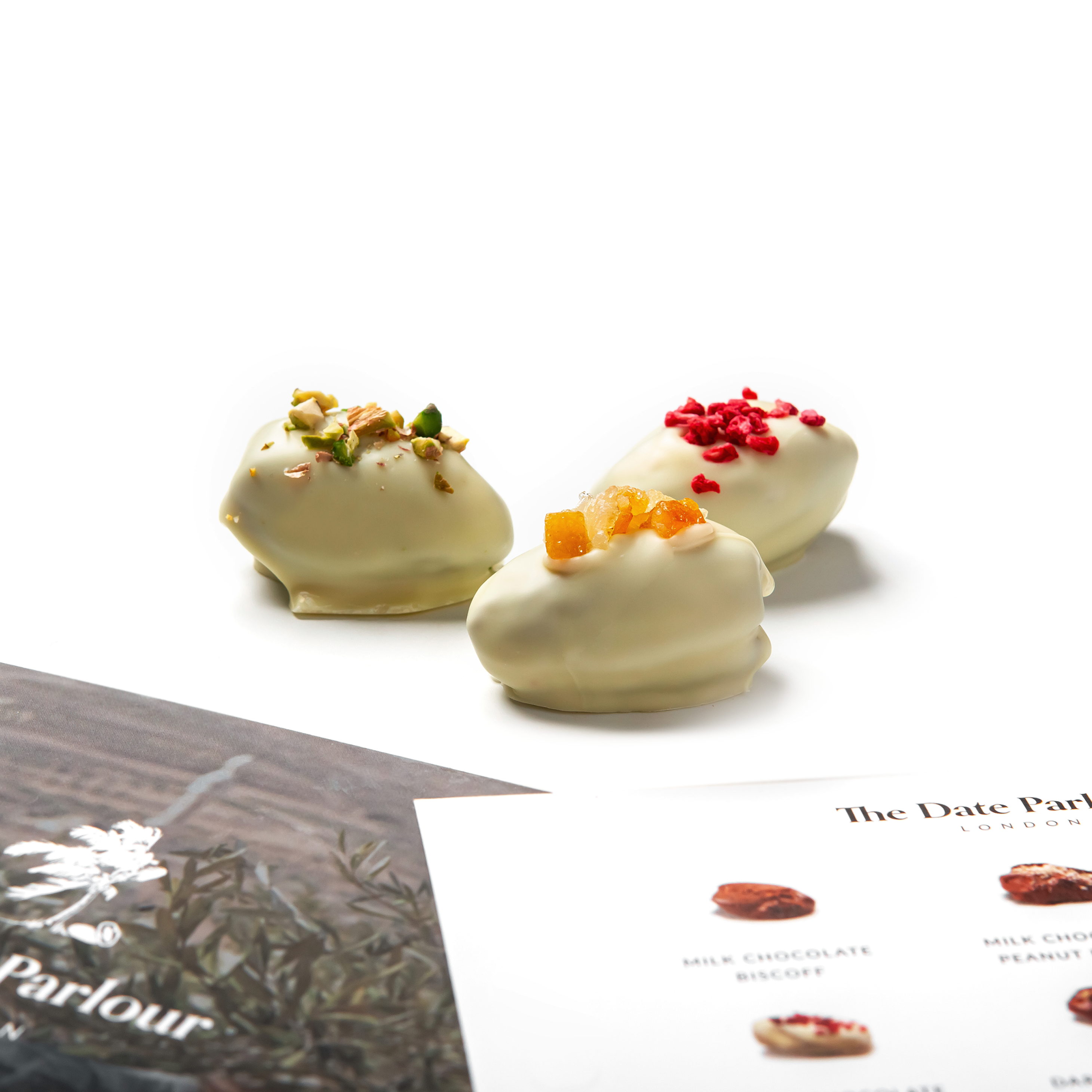 White Belgian Chocolate Dates