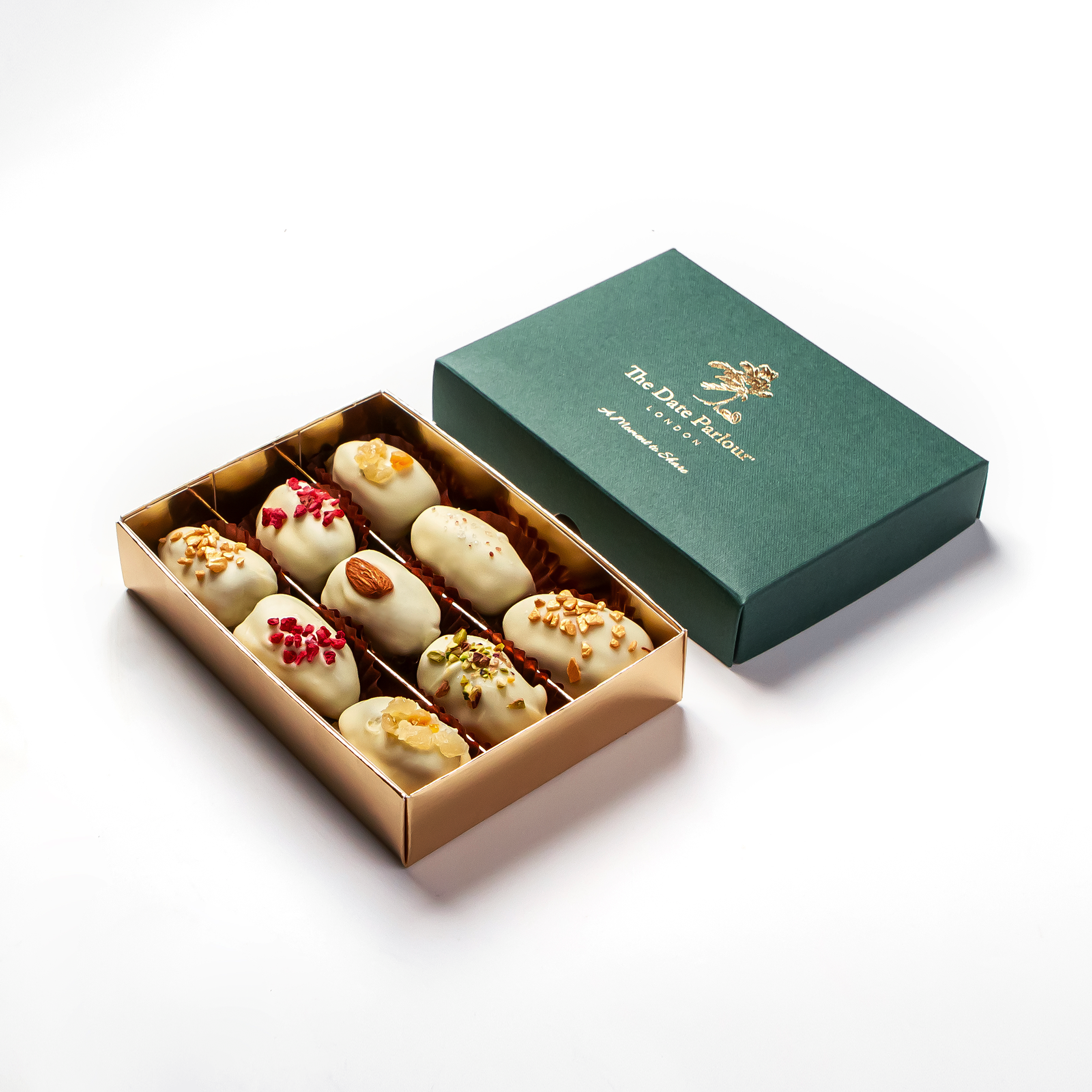 White Belgian Chocolate Dates