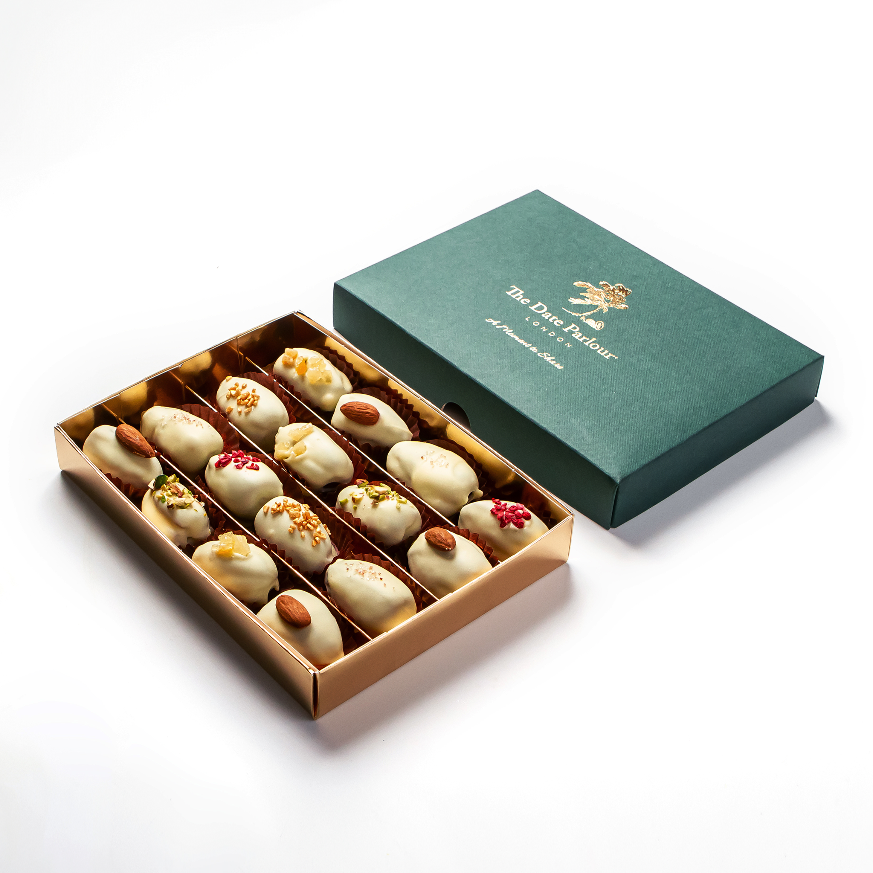 White Belgian Chocolate Dates